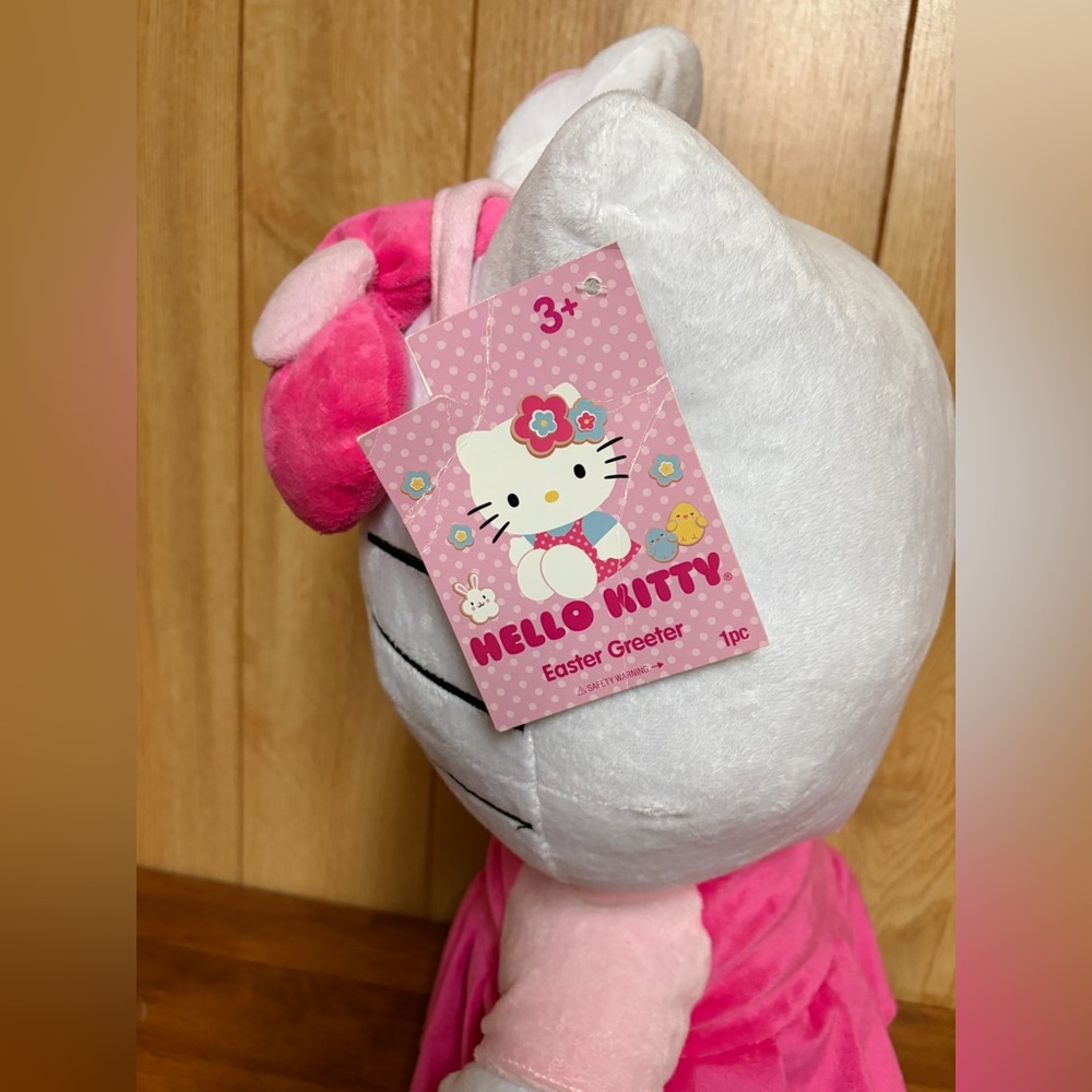 Hello Kitty Sanrio Gemmy Easter Greeter Basket Bunny Ears 24” - Picture 4 of 9